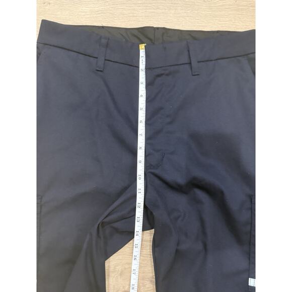 FedEx Work Pants Mens Blue 34R Unhemmed Reflective Cargo Stan Herman Imagewear - Picture 4 of 6